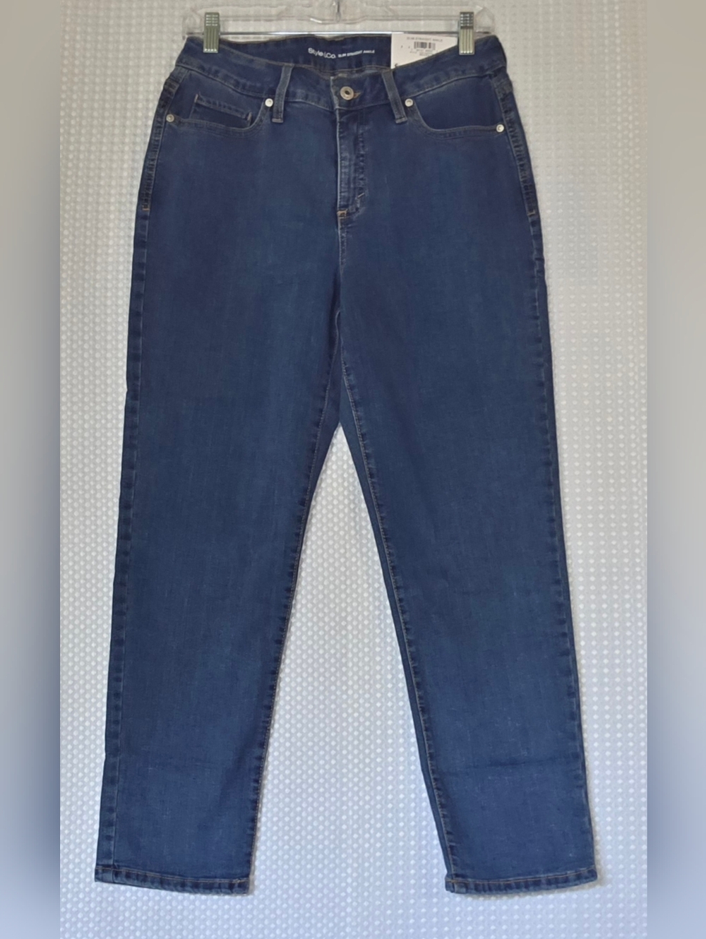 Style & Co Ankle Jeans Medium Wash | Med Rise Straight Leg Denim 10 - Picture 8 of 10